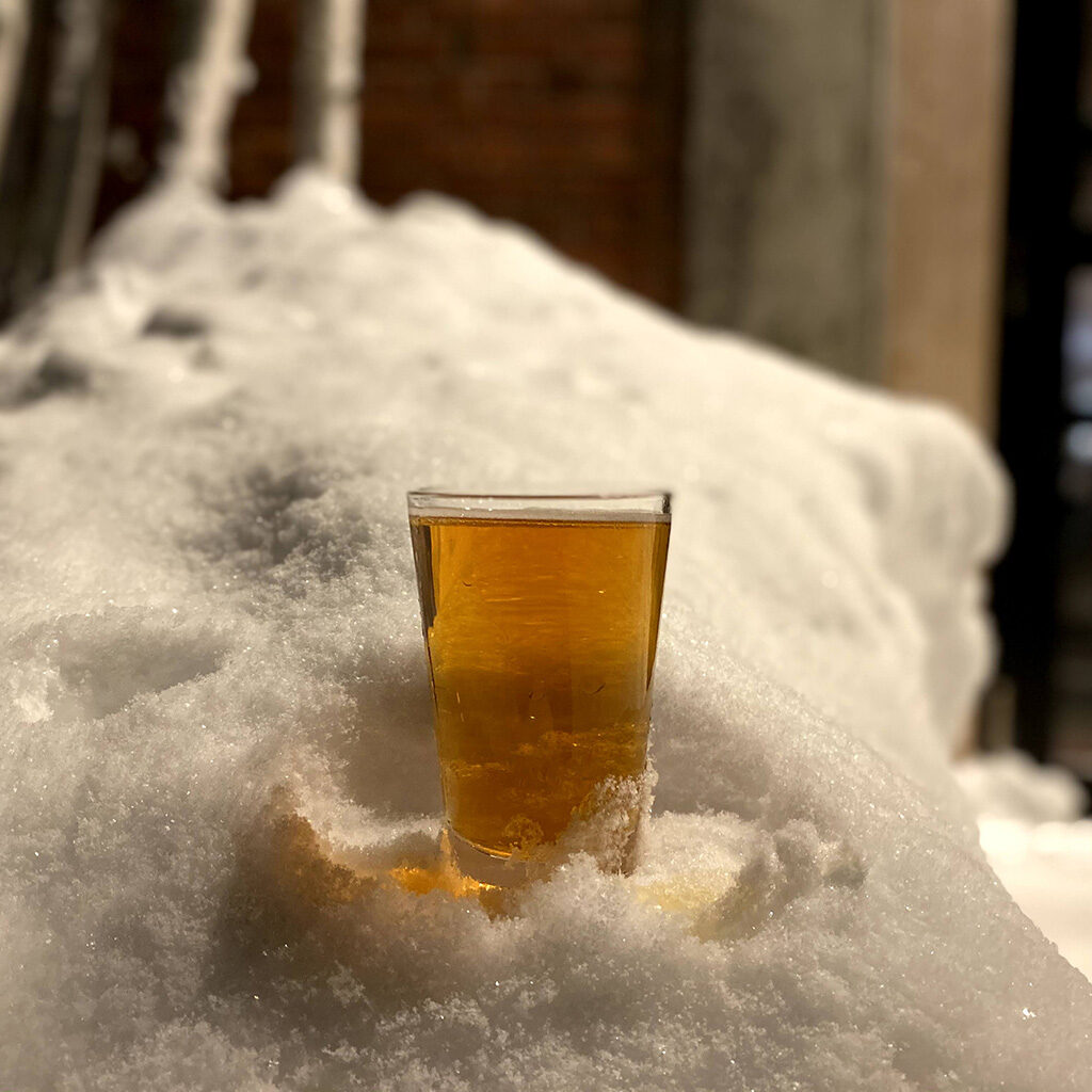 クラフトビール　雪